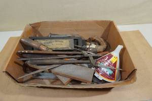 Assorted Hand Tools - Antique Hand Saws and Hammers