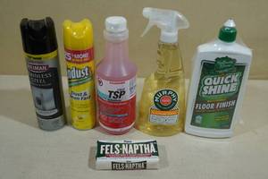 Assorted Cleaning Supplies - Stainless Polish, TSP, Murphy Spray