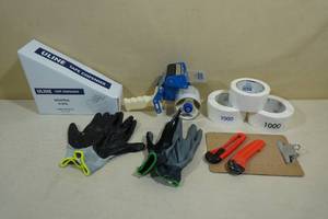 Assorted Shipping Supplies - Tape Guns, Stickers