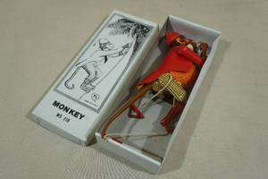 Vintage Style Tin Litho Climbing Monkey