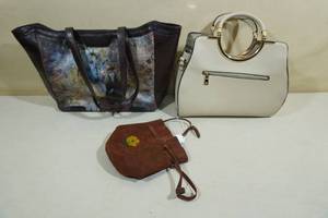 Assorted Purses, Leather Beaded Bag