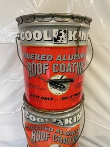 4 Cans of Cool King Fibered Aluminum Roof Coating