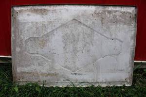 lot 8 image: Briggs & Stratton engine sign. Embossed aluminum, 2x3