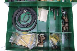 lot 12 image: Hudson sprayer parts box, 14.5x10.5x5.5
