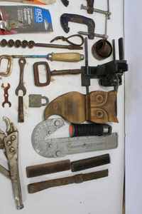 lot 44 image: Lot of Assorted Tools, Vice Grips, Clamps, and More