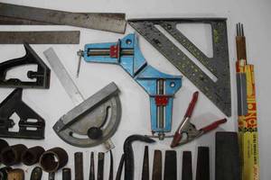 lot 46 image: Lot of Files, Rulers, Chisels, and More