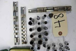 lot 48 image: Assorted Sockets and a Like New Set of Buffalo Hex & Driver Bits in Original Box