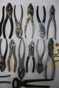 lot 50 image: Assortment of a Dozen Pliers and Pinchers