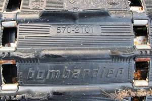lot 95 image: Bombardier snowmobile track