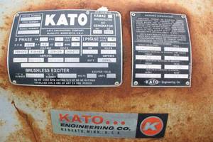 lot 105 image: Large Kato generator, turns freely, working condition unknown, type 16102-3, model # 100EX9E