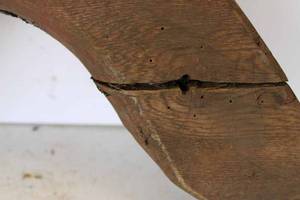 lot 145 image: Single wooden ox yoke, has a crack