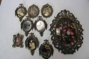 lot 176 image: Lot of antique frames and springs