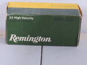 lot 20 image: Remington 22 High Velocity Cartridges - 450 Rounds (9 boxes of 50)