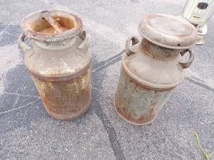 lot 60 image: 2 Milk Cans