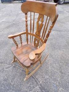 lot 165 image: Vintage Heavy Duty Rocking Chair