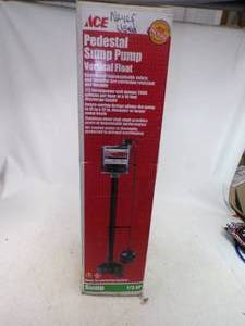 lot 62 image: Unopened unused ACE Pedestal Sump Pump