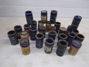 lot 69 image: 27 Vintage Edison Amberola Wax Cylinders