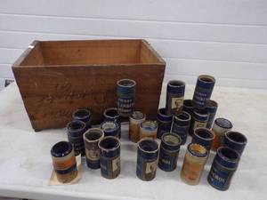 lot 59 image: 24 Edison Amberola wax cylinders