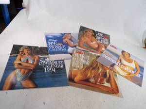 lot 166 image: 1994, 95, 96, 97 and 98 Sports Illustrated Calanders