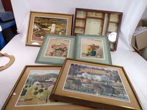 lot 185 image: Vintage 1950s Nelly Lettlehale Murphy Prints and other wall Decor