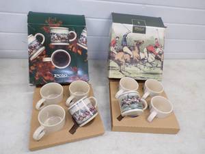 lot 187 image: 2 Sets of 1980s never Used Polo Ralph Lauren Coffee Mugs