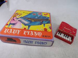 lot 201 image: Vintage Lot of A Baby Piano and Cragstan Piano