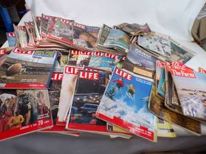 lot 242 image: Fantastic Collection of 1960s Magazines including Life, The Post, and The Farm Quarterly
