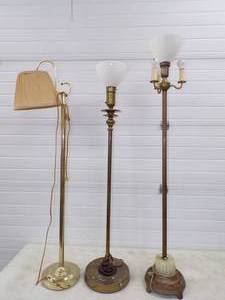 lot 259 image: 3 Floor Lamps