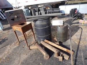 lot 273 image: Oven for Wood Stove, Thrashing Cylinder Covers and more