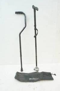 lot 155 image: HurryCane and a adjustable black cane