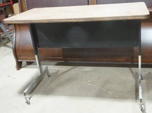 lot 173 image: Adjustable Table on Wheels