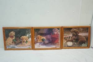 lot 183 image: 3 Dog Pictures