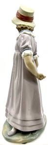 lot 123 image: LLADRO  Pulling Dolls Carriage  Collectible Porcelain Figure # 5044