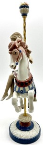 lot 165 image: LLADRO Girl On Carousel Horse Collectible Porcelain Figurine # 1469