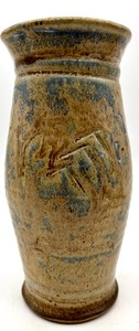 lot 180 image: Rustic Vintage STONEWARE Ceramic Vase, Bowl and Pot