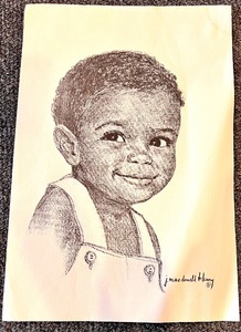 lot 216 image: Unframed FACES OF JAMICA by J MACDONALD HENRY Artwork