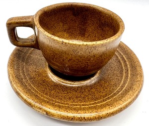 lot 243 image: Sets of DENBY GREYSTONE & MONMOUTH POTTERY MAPLE LEAF Mojave Brown Speckled Dinner and TeaCoffee Service China