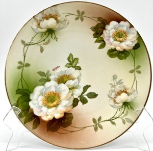 lot 268 image: Vintage PSAG BAVARIA Hand Painted Bowl and Plate