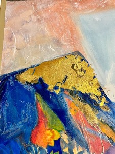 lot 306 image: Contemporary Abstract Original Artist Signed Framed Painting 1 of 2. 