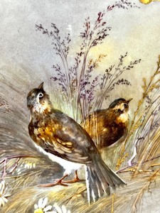 lot 115 image: Stunning Hand Painted LIMOGES FRANCE Golden Bird Platter