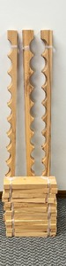lot 119 image: Modular Beachwood 48 72 Wine Bottle Wine Rack