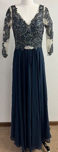 lot 342 image: JJS HOUSE Beaded Floor Length Evening Gown