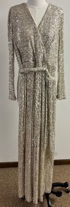 lot 344 image: ELIZA J Sequined Evening Jumpsuit - Size 8