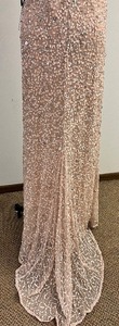 lot 348 image: NEW- ADRIANNA PAPELL Scoop Back Long Beaded Dress - Size 10