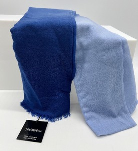 lot 350 image: NEW - SAKS FIFTH AVENUE - Cashmere Scarf - Ombre Blue