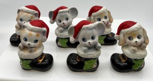 lot 58 image: HOMCO Dog, Cat and Mouse Figurines