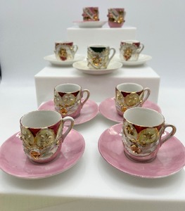 lot 360 image: Antique GERMAN China Demitasse Cups and Saucers