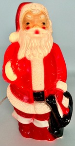 lot 3 image: Vintage Darling Rosie Cheek EMPIRE PLASTIC CORP 1968 Light Up Santa
