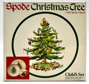 lot 31 image: Vintage SPODE ENGLAND NIB Childs Set Containing One Mug, Bowl & 8 Plate