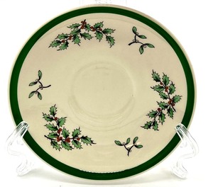 lot 47 image: Vintage SPODE ENGLAND Christmas Tree Set of 11 Coffee Cups and Saucers